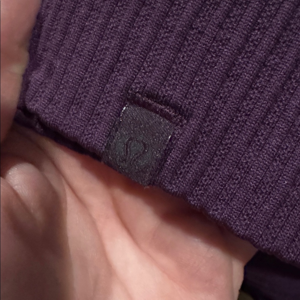 Lululemon dark purple Rest Less Longsleeve Sz 2 Athletic top ribbed pullover - Picture 3 of 9